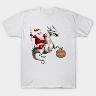 Santa Claus and The Dragon T-Shirt